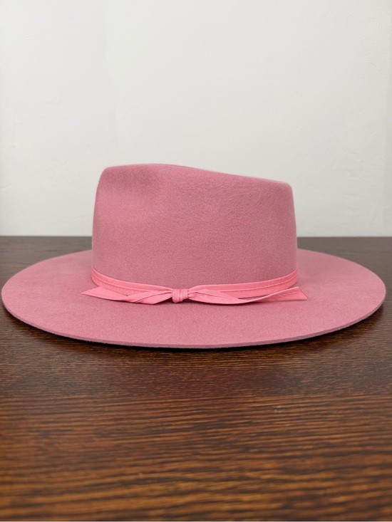 Lack Of Color Accessories - Lack Of Color Zulu Style Wool Fedora in Rose
